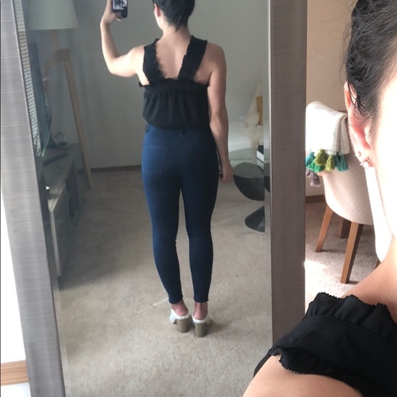 J Crew 0 petite criss cross ruffle blouse - Picture 5 of 8